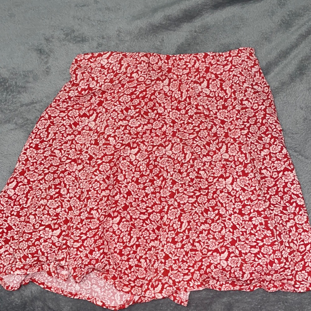 Red and white Floral skirt from American Eagle!!! WITH TAGS